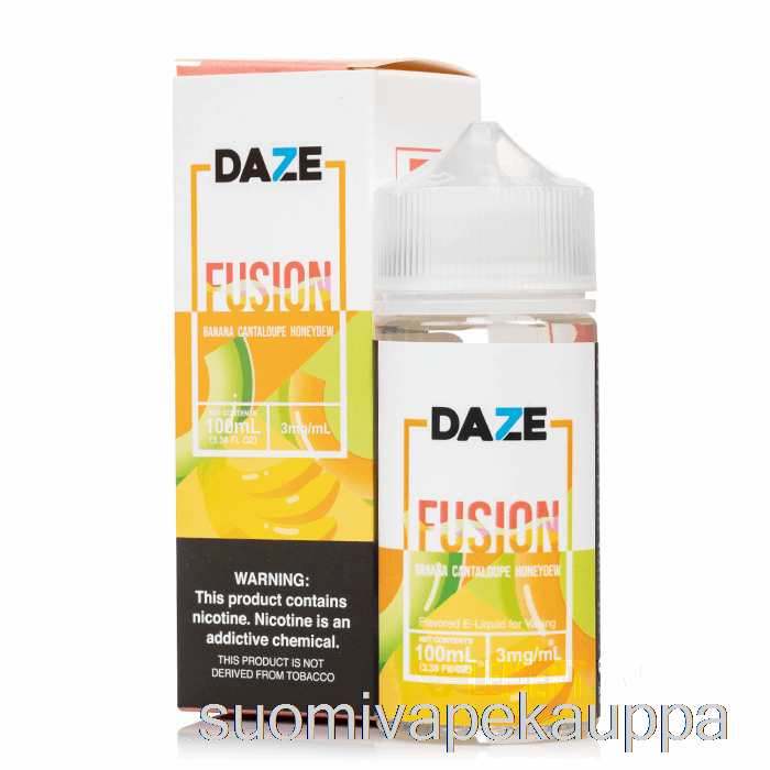 Vape Netistä Banaani Cantaloupe Honeydew - 7 Daze Fuusio - 100ml 6mg